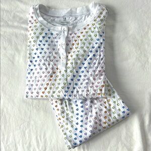 Kids roller rabbit rainbow disco hearts pajamas 🌈💗